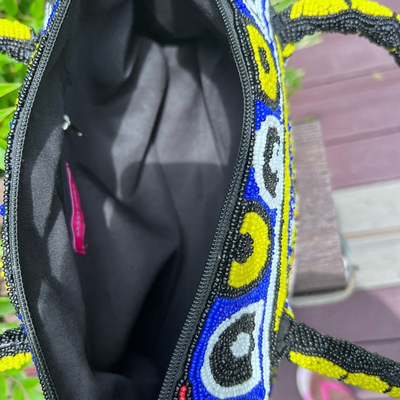 Sassy Jones Vibrant Red and Yellow Shoulder Bag - Picture 4 of 9